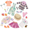 Glitter Girls - 14-Inch Doll Outfit Bundle - 3 Fashion Outfits - Rainbow Jacket, Cat - Ears, Sweater Dress - Clothes & Accessories - Fashion Pack - 3+