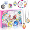 Glittery Garden Girls Jewelry Making Kit. Necklace & Bracelet Crafting Set