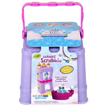 Crayola Scribble Scrubbie Peculiar Pets, Palace Playset with Yeti & Unicorn Toys, Kids Gifts for Girls & Boys, Ages 3, 4, 5, 9