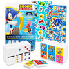 Sonic the Hedgehog Dominoes Set - Bundle with Sonic Dominos Board Game Plus Stickers, More | Sonic Games for Kids, Boys, Girls