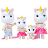 Sunny Days Entertainment Honey Bee Acres Rainbow Ridge Daydreamers Unicorn Family - 4 Miniature Flocked Dolls | Small Fantasy Collectible Figures |