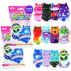 Cats vs Pickles 2pk Mystery Bags Fuchsia Wave Bean Filled Plushies - Stocking Stuffers - Blind Bags for Girls and for Boys - Sensory Friendly Surprise
