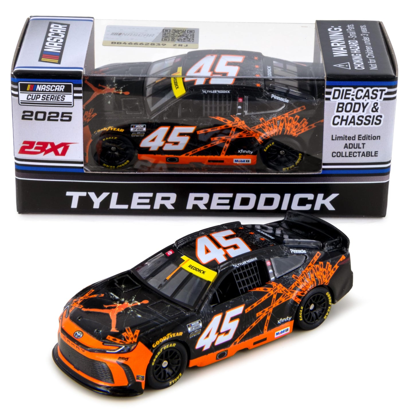 Tyler Reddick 2025 Jordan Brand Chicago Shattered ARC Diecast Car 1:64 Scale