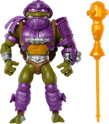 Mattel Masters of the Universe Origins Turtles of Grayskull Action Figure & Accessories, Donatello Collectible Toy with 16 Joints, TMNT & MOTU