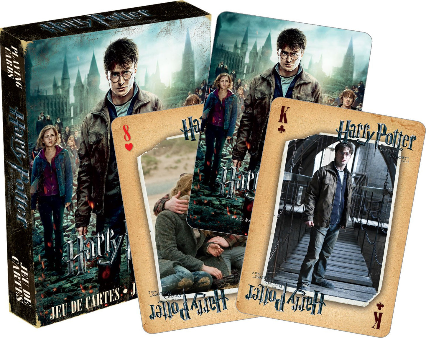 AQUARIUS Harry Potter Playing Cards - Deathly Hallows Deck of Cards for Your Favorite Card Games - Officially Licensed Harry Potter Merchandise