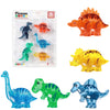 PicassoTiles Dinosaur Magnetic Tiles Accessory Set Mix and Match Dino Figure Parts for STEM Magnet Tile Construction Building Blocks Sets Creative