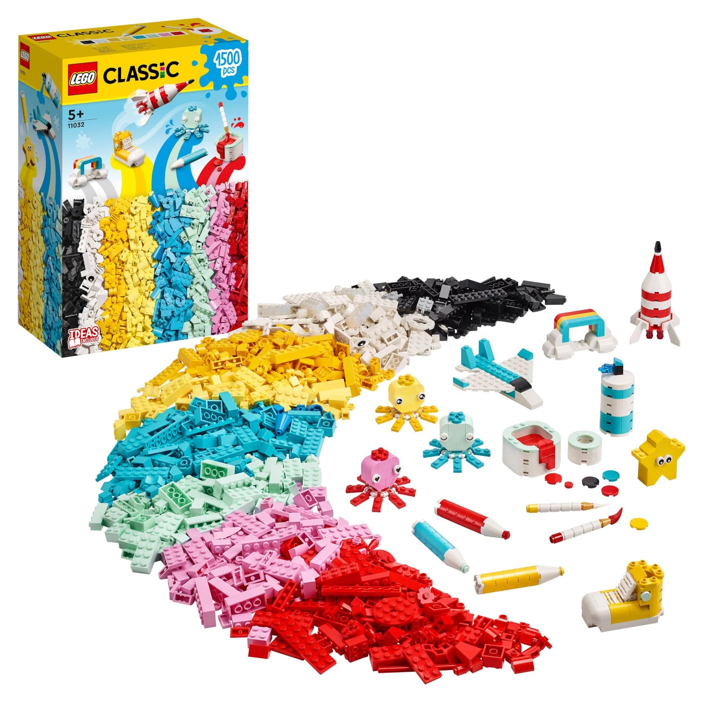 LEGO Classic 11032, Creative Color Fun 1500 Colorful Bricks