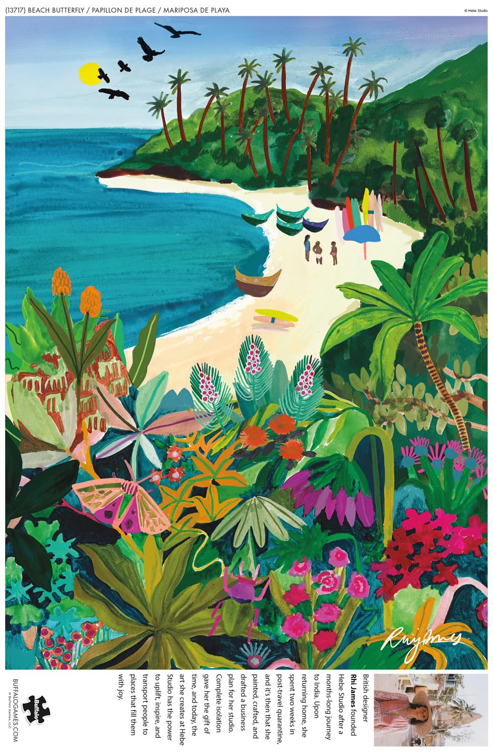 Buffalo Games - Beach Butterfly - 1000 Piece Jigsaw Puzzle for Adults