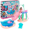 Gabby's Dollhouse, Purr-ific Pool Playset with Gabby and Mercat Figures, Color-Changing Mermaid Tails and Pool Accessories Kids Toys for Ages 3 and Up