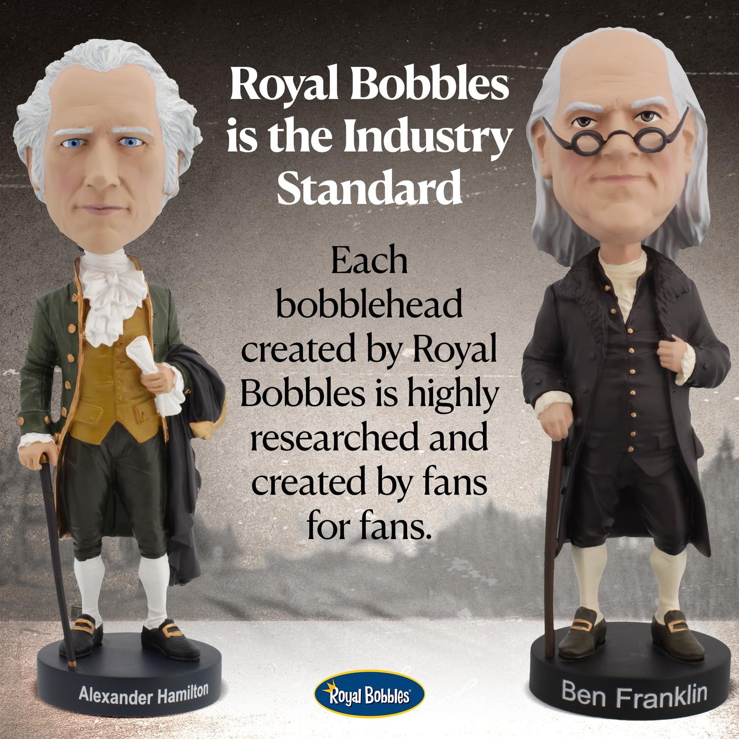 Royal Bobbles Abraham Lincoln, 16th President of the United States - American History Anniversary Collection - 8.3 Inches Tall - Collectible