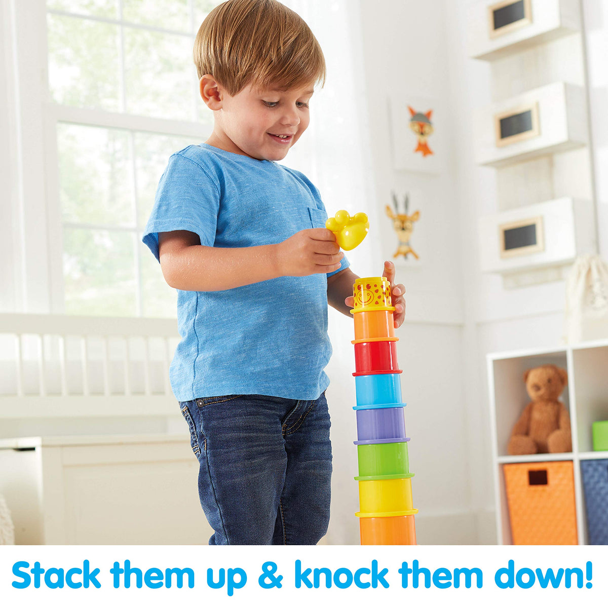 Kidoozie Stack 'n Sort - Developmental Toy for Children Ages 12 Months and Older
