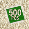 500 Piece White Building Bricks Compatible with LEGO 10 Size with Baseplate