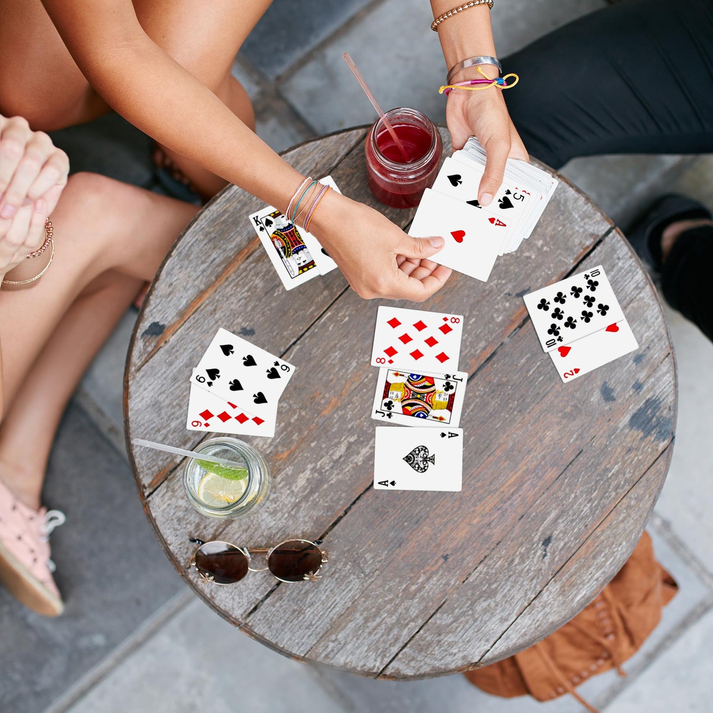 Playing Cards 48 Pack, 48 Deck of Playing Cards Bulk for Adults, Poker Cards Set with 6 Colors, Family Game Night, Standard Index Card for Blackjack