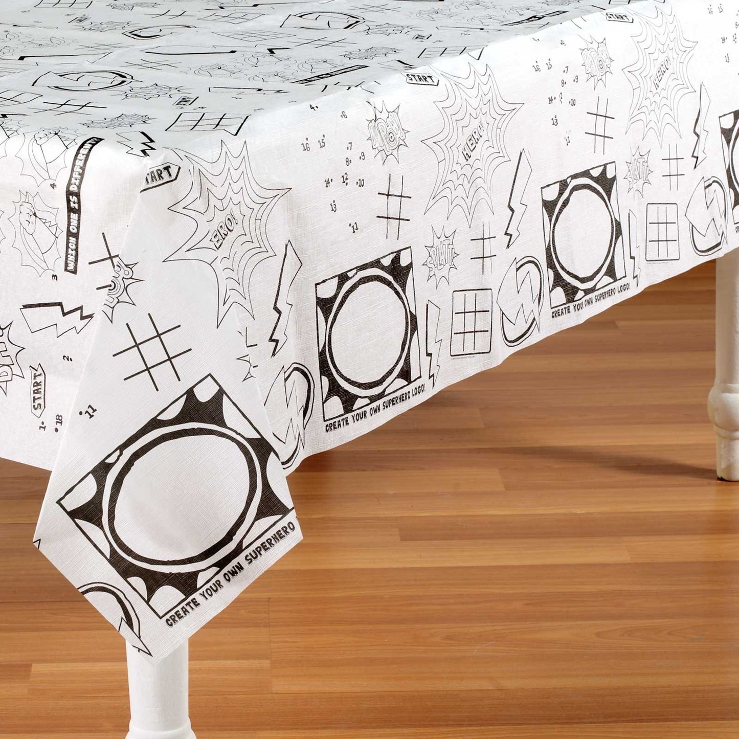 Paper Activity Tablecover, Superhero Fun