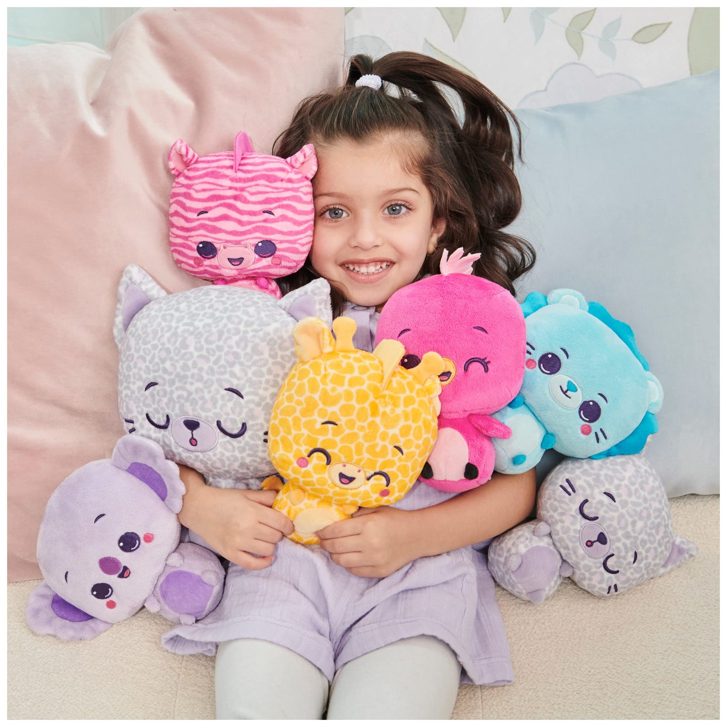 GUND Drops, Gina Spots, Expressive Premium Stuffed Animal Soft Plush Pet, Purple Leopard, 6”