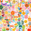 204PCS Easter Stickers, Easter Cute Bulk Stickers for Easter Basket Stuffers, Bunny Egg Easter Stickers for Cards Decorating Easter Gifts Crafts Party