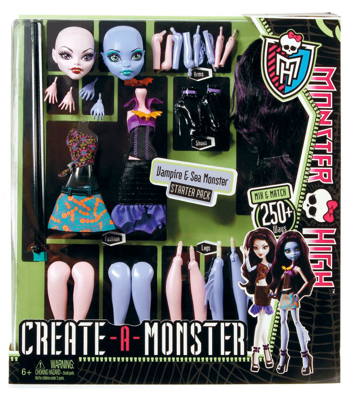 Monster High Create-A-Monster Vampire and Sea Monster Starter Set