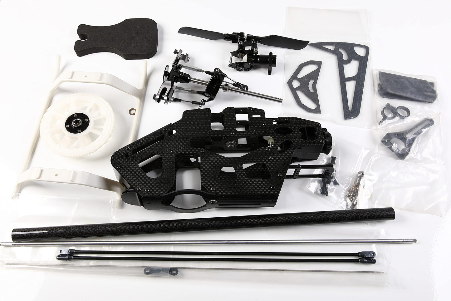 SPEED-R Remote 6CH 3D 450 Pro RC Helicopter Parts Landing Gear Frame Kit for Align Trex 450Pro Heli, Black