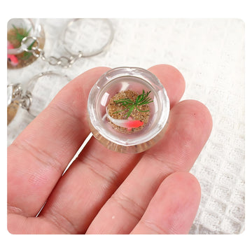 Miniature Goldfish Bowls for Dollhouse - Realistic Resin Fish Tank Accessories, Cute Animal Figurines, Smooth Surface, Fairy Garden Decor, 1:12 Scale