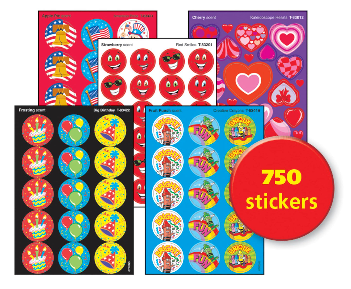 Trend Enterprises Variety Pack of Stinky Stickers - Pack of 720, T83912