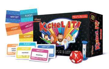 Kichel It- A Card Game for Jewish Family- Kids & Adults- Boys Girls- All Ages Who Like Hilarious Hints, Frenetic Guessing, Inept Acting- Years 8