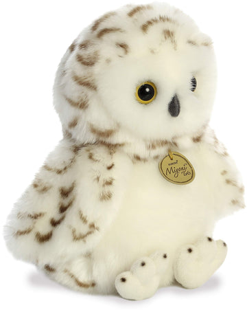 Aurora® Adorable Miyoni® Tots Snowy Owlet Stuffed Animal - Lifelike Details Make a Cherished Companion - Perfect for Decorating Bedrooms or Classrooms