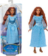 Mattel Disney The Little Mermaid Ariel Fashion Doll on Land Wearing Signature Blue Dress, Inspired by the Movie