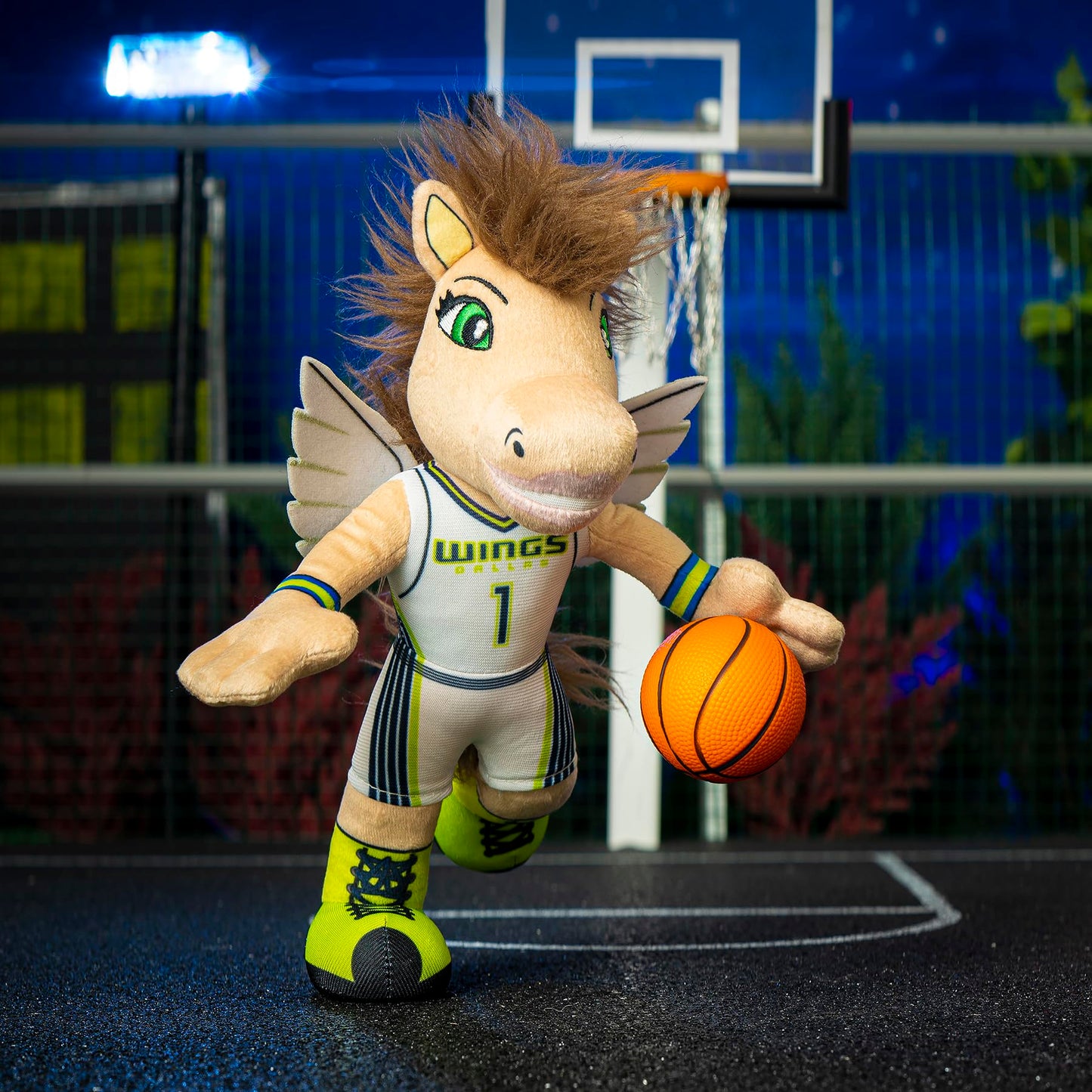 Bleacher Creatures Dallas Wings Lightning 10" WNBA Mascot Plush Figure (Heroine Jersey) - A Mascot for Play or Display