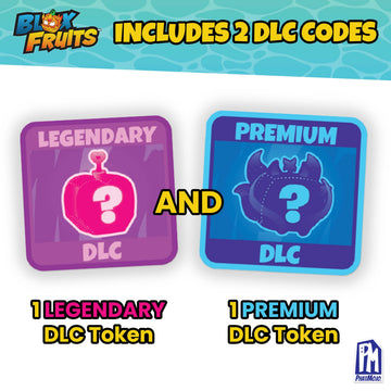 PhatMojo Blox Fruits Diamond Collector Bundle - 11-Piece Set with 2 Plush Figures, 2 Minifigures, 3 Cards, Poster & 2 DLC Tokens
