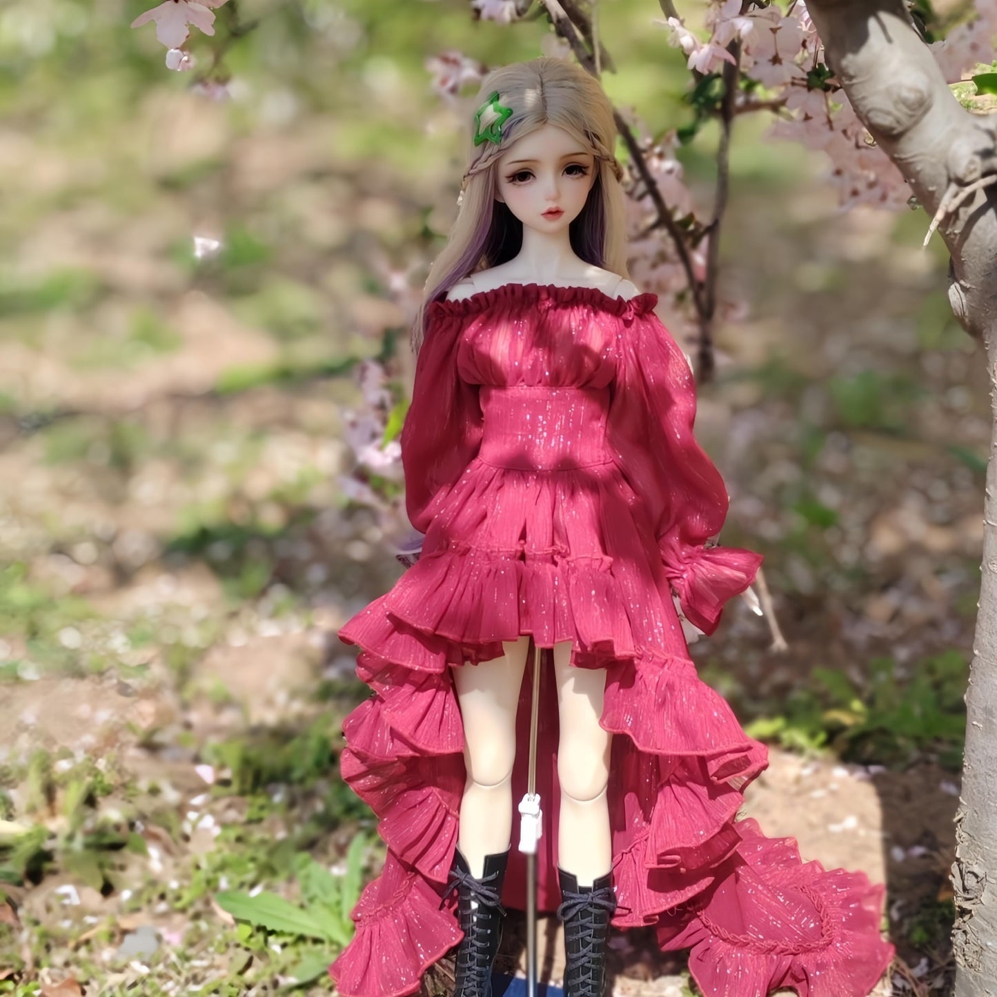 QGYDYH Bjd Doll Clothes,Ball Jointed Doll Clothes,Handmade,Fashion Dresses?Gowns, for 1/3 1/4 bjd Doll (red c, 1/3)