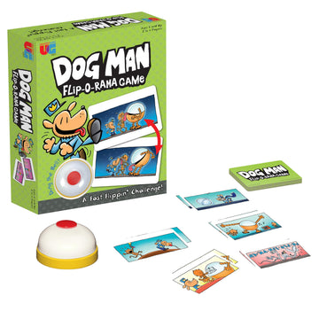 University Games Dog Man Flip-o-Rama Card Matching Game for Kids, Family Memory Card Game Ages 6+, Based on Dog Man Books by Dav Pilkey