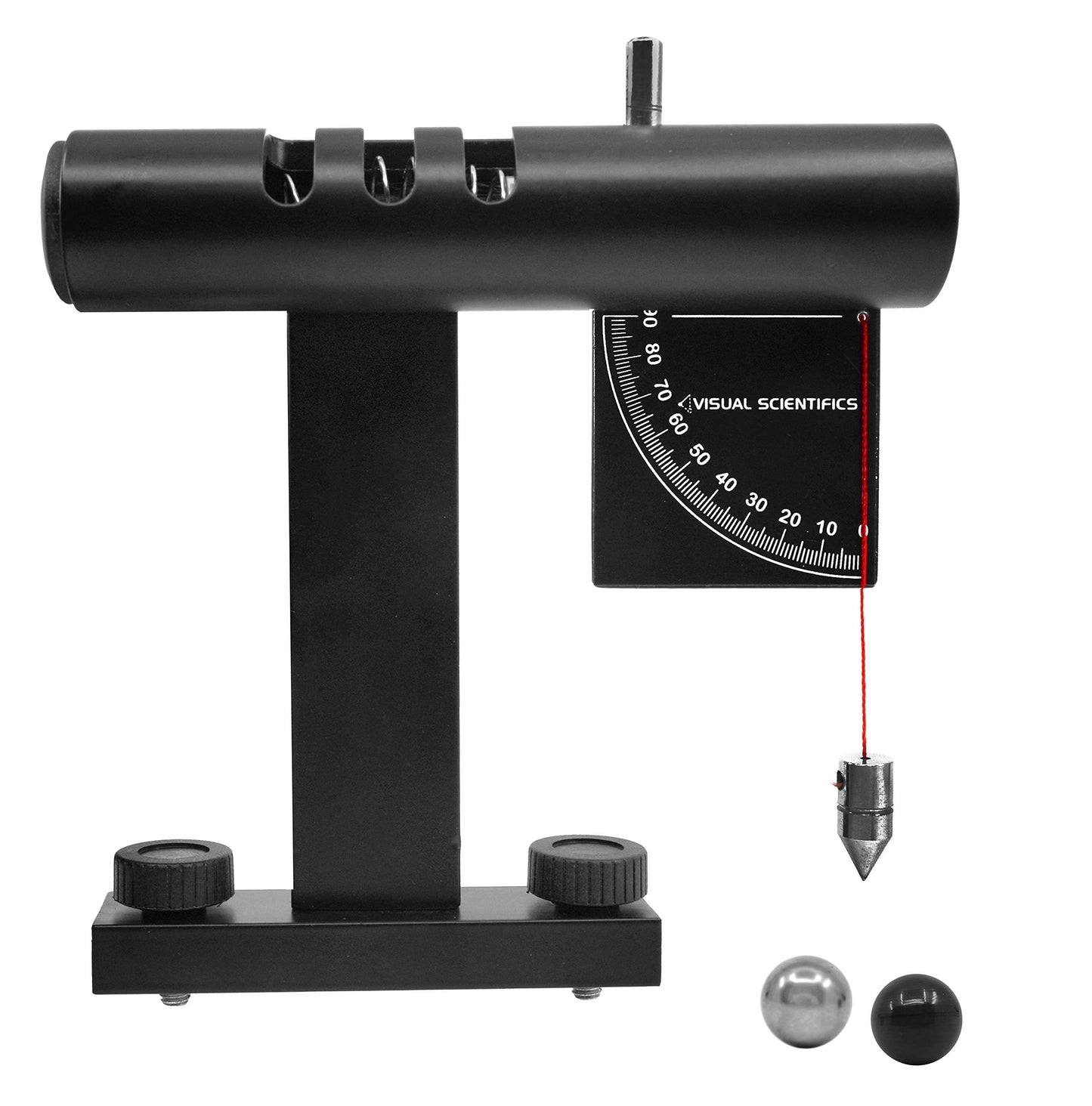 EISCO Projectile Launcher - Experiment Components Only - for Studying Kinematic Equations, Potential & Kinetic Energy - Launcher, Protractor, 2 Balls