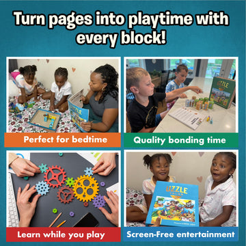 Uzzle Tales: Coral Cove - Interactive Storybook Puzzle, 2-in-1 Fun Family Story Block Game - Ages 7+ - STEM Learning Story Cards and Story Blocks