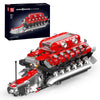 Mould King V12 Engine Model Kit That Runs, MOC Engineering Model Building Kit with Battery and Motor, 3472 PCS STEM Engineering Building Blocks