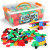 Snapid Building Bricks 400 Pcs Connecting Toy - Strong Durable Colorful Block Set w Storage, Interlinking Construction Blocks for Kids - STEM