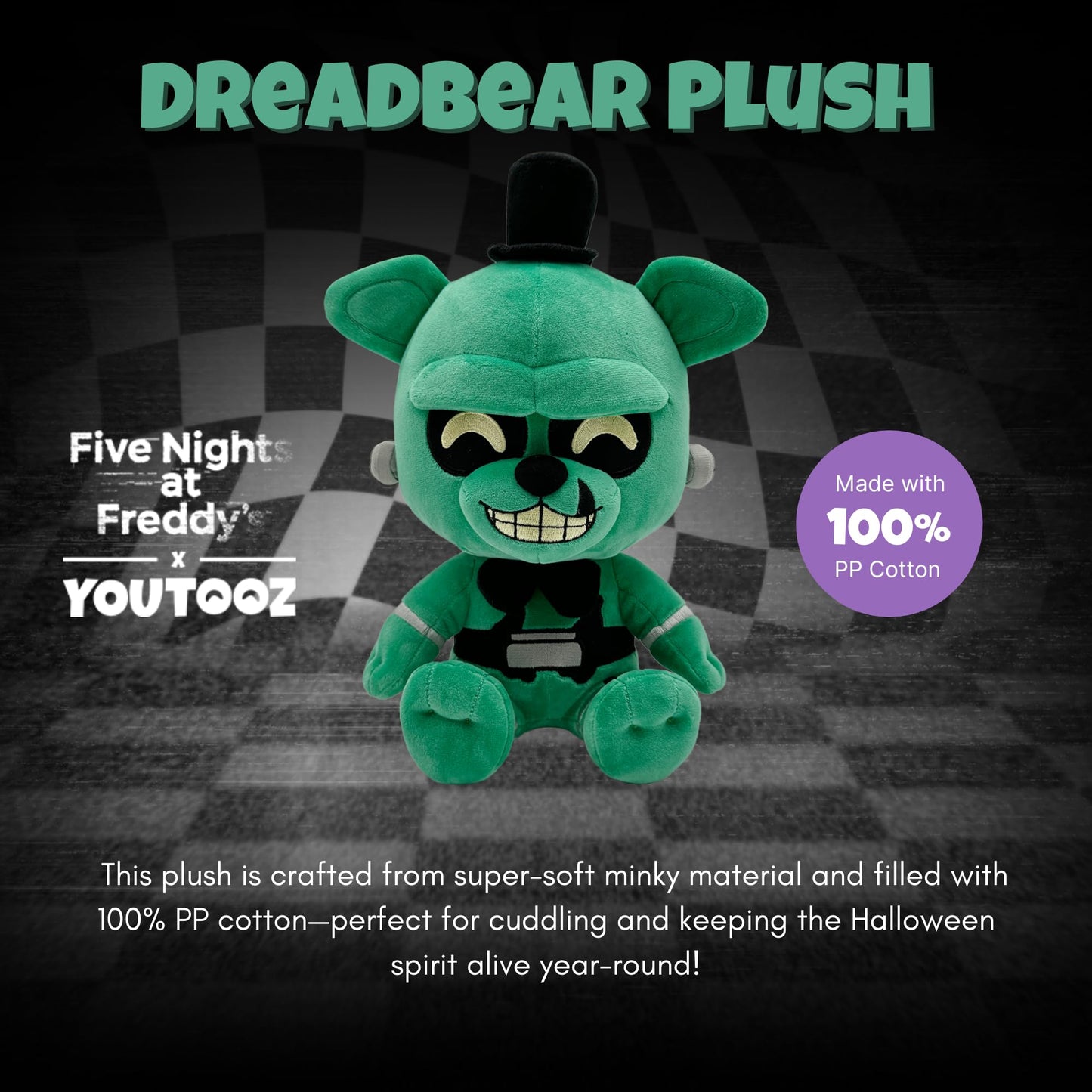 Youtooz FNAF Dreadbear 9" Plush, Collectible Plushie from Five Nights at Freddy's Plush Collection