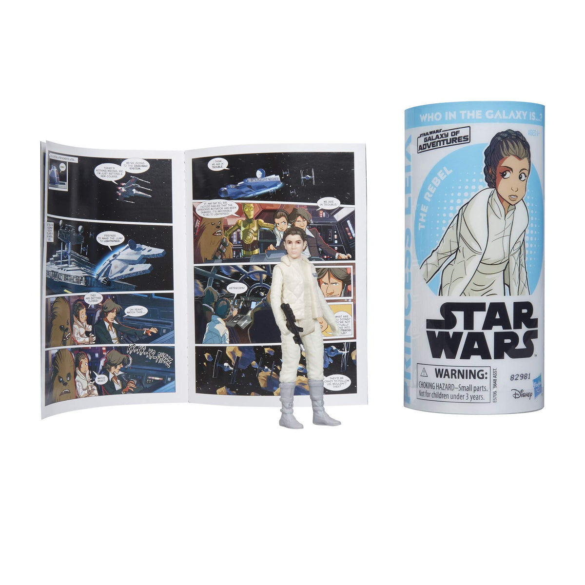 STAR WARS Galaxy of Adventures Princess Leia Figure & Mini Comic
