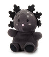 The Petting Zoo Black Axolotl Stuffed Animal Plushie, Gifts for Kids, Nuggetz Animals, Salamander Plush Toy, 6 inches