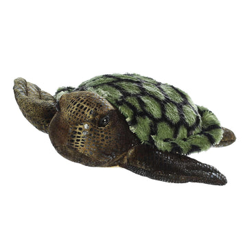 Aurora® Adorable Flopsie™ Sea Turtle Stuffed Animal - Playful Ease - Timeless Companions - Green 12 Inches