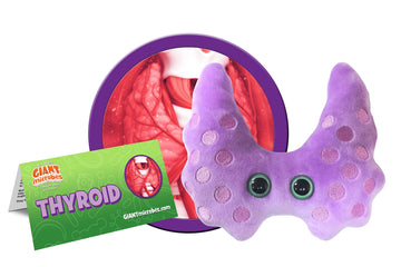 GIANT MICROBES Thyroid Plush, Surgery Recovery Gift, Lupus Gifts, Thyroid Cancer Gifts, Endocrine System, Thyroidectomy Recovery Items, Hypothyroid