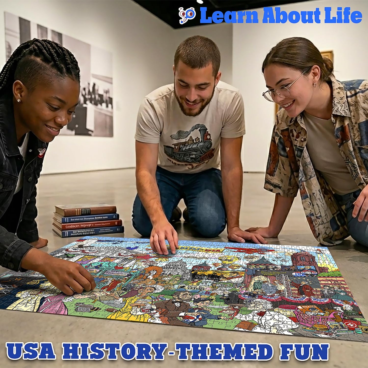 USA 250th Anniversary Puzzle - 1000 Piece Patriotic Jigsaw Gift, Livuzzle