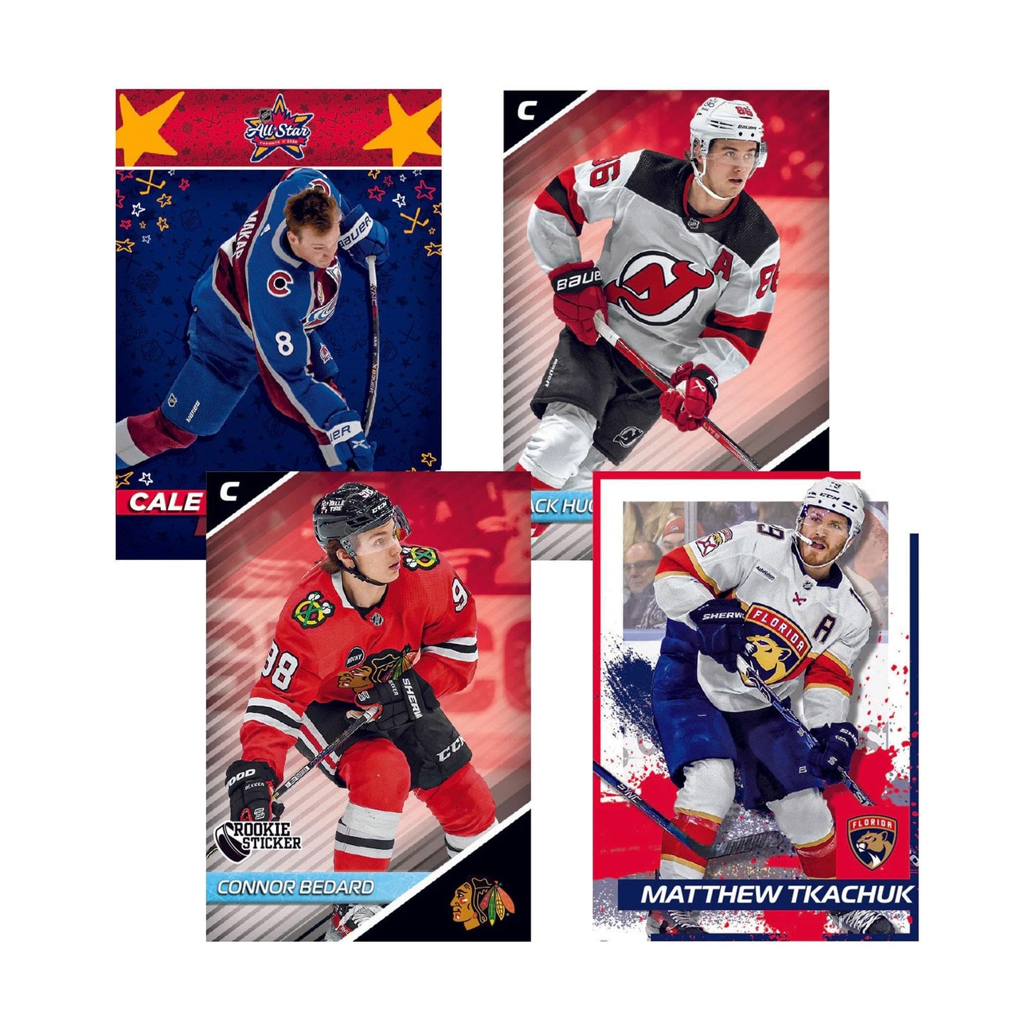 2024-2025 TOPPS NHL Hockey Sticker Collection - 50 Packs Per Box