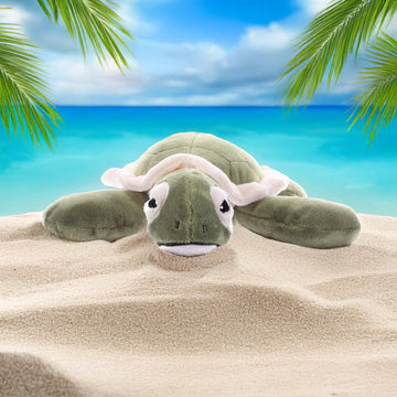 The Petting Zoo, Hatchling Sea Turtle Stuffed Animal, Gifts for Kids, Baby Sea Turtle Plush Toy 9 inches