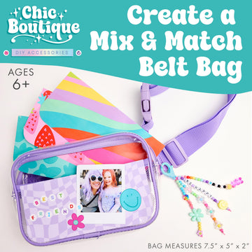 Creativity for Kids Chic Boutique Belt Bag: DIY Girls Art & Craft Kit, Girls Toys Age 6-8+, Crafts and Cute Stuff for Girls, Birthday Gifts for Girls