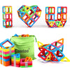 Coodoo Upgraded Magnetic Blocks Tough Tiles STEM Toys for 3+ Year Old Boys and Girls Learning by Playing Games for Toddlers Kids, Compatible