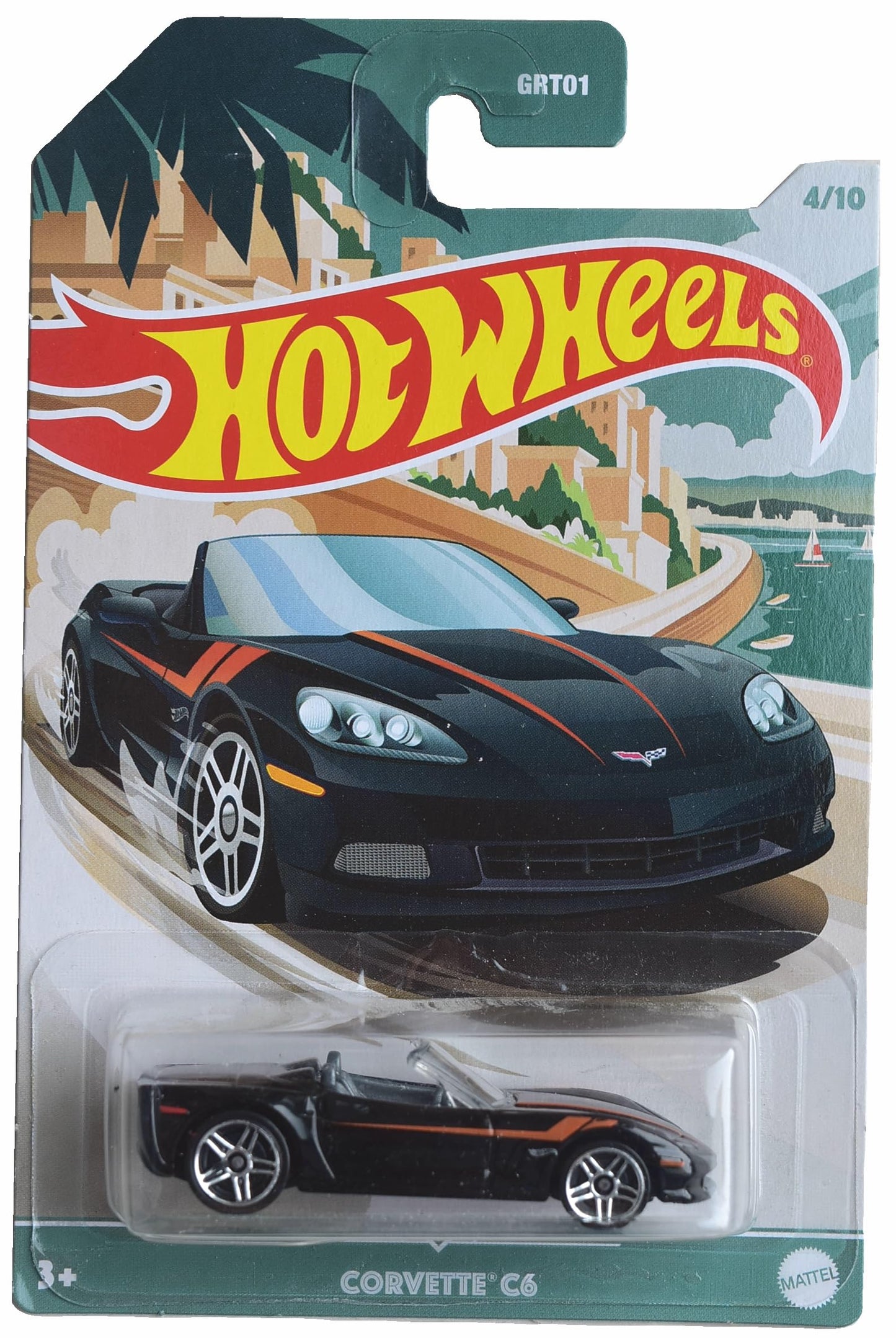 Mattel Hot Wheels Corvette C6, Black 4/10