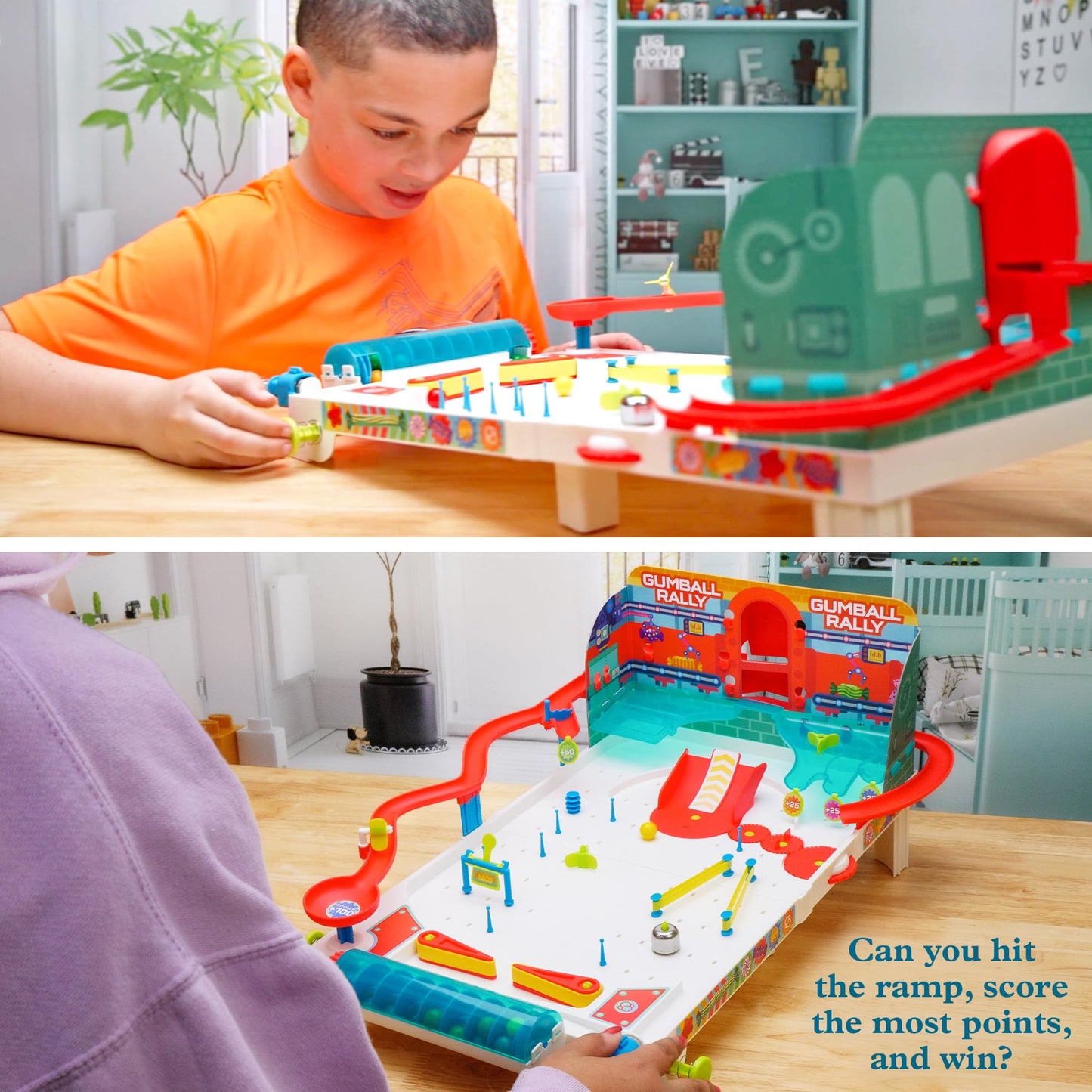 Thames & Kosmos Pinball Machine Maker STEM Experiment Kit Toy of the Year Finalist, Gumball Rally l Explore Physics, Force, Motion, Gravity, Simple