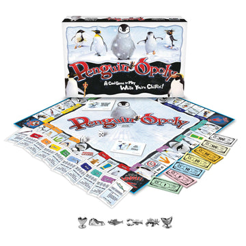Late for The Sky Penguin-Opoly Family Board Game - Opoly-Style Penguin Theme, Educational Fun for Kids & Adults, 2-6 Players, Ages 8+, Collect