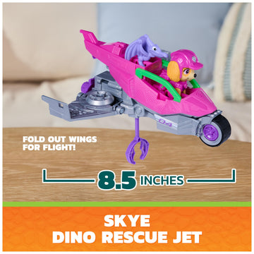 PAW Patrol: The Dino Movie, Skye Dino Rescue Jet & Action Figure Set