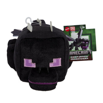 Minecraft Plush Ender Dragon Character Soft Doll, Video Game-Inspired Collectible Toy Gift, 8-inch